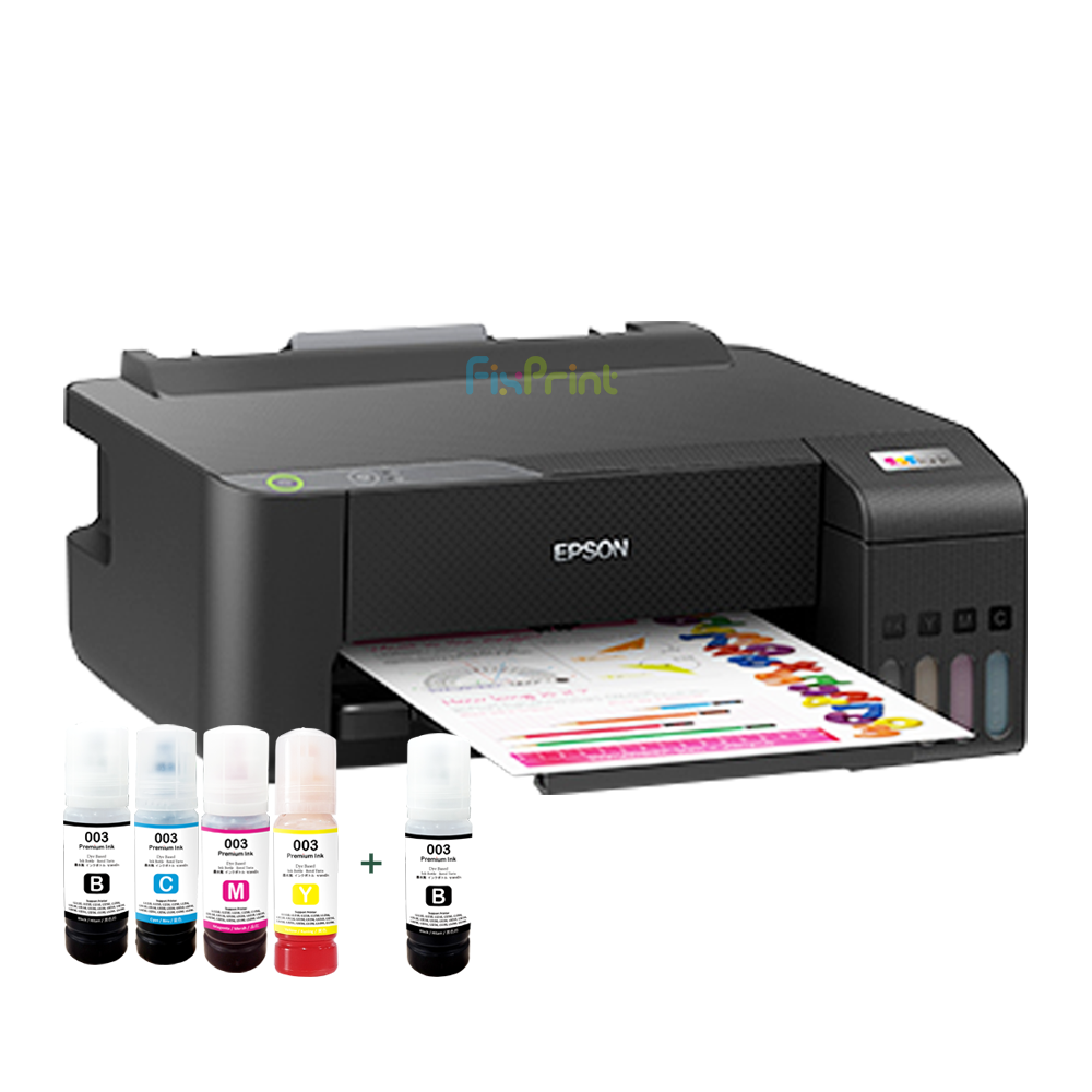 BUNDLING Printer Epson EcoTank L1211 L 1211 New, Pengganti Epson L1110 L1210 With Compatible Ink