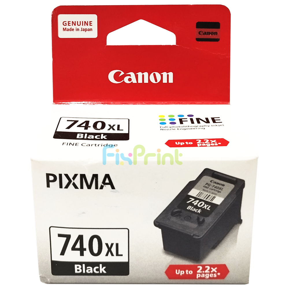 Cartridge Canon PG-740XL Black Original, Tinta Cartridge PG 740XL Printer Pixma TS5170 MG2170 MG2270 MG3170 MG3270 MG3570 MG3670 MG4170 MG4270 MX377 MX397 MX437 MX457 MX477 MX517 MX527 MX537