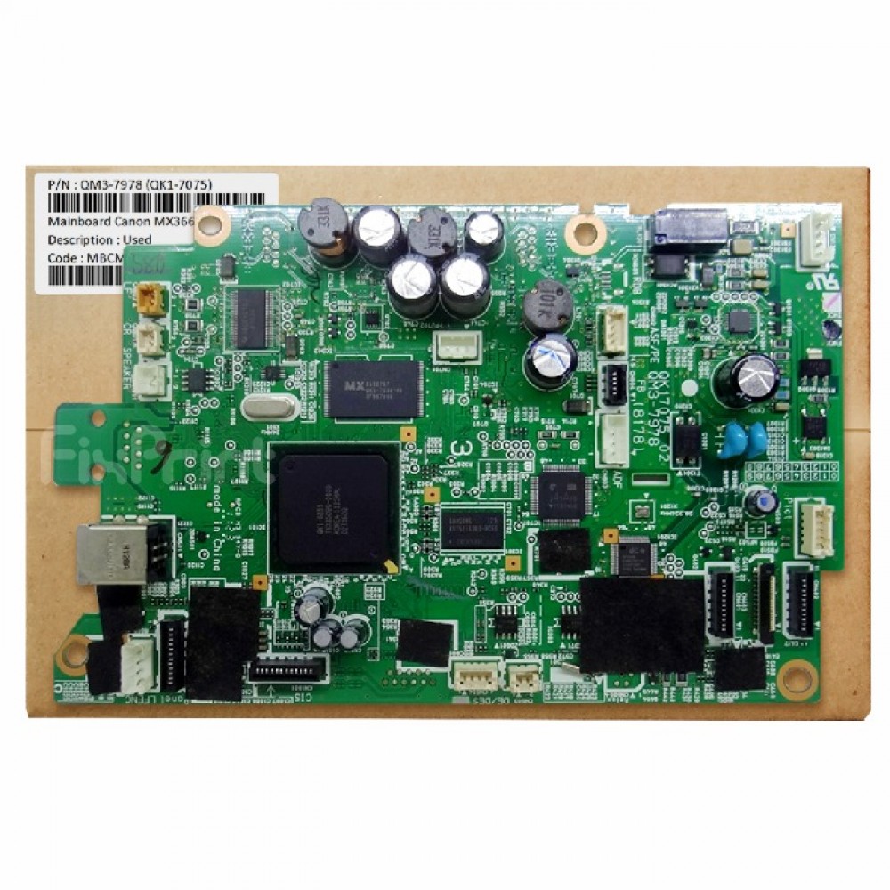 Board Canon MX366 Used, Mainboard Canon MX366 Used, Motherboard MX366 PN QM37978 (QK17075)