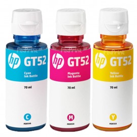 Tinta LOOSEPACK GT52 Yellow 70ml (Tanpa Box), Tinta Refill Printer DeskJet GT5810 GT5820 All in One InkTank 115 310 315 319 350 415 419 410 SmartTank 450 510 550 610 M0H56A Original HP