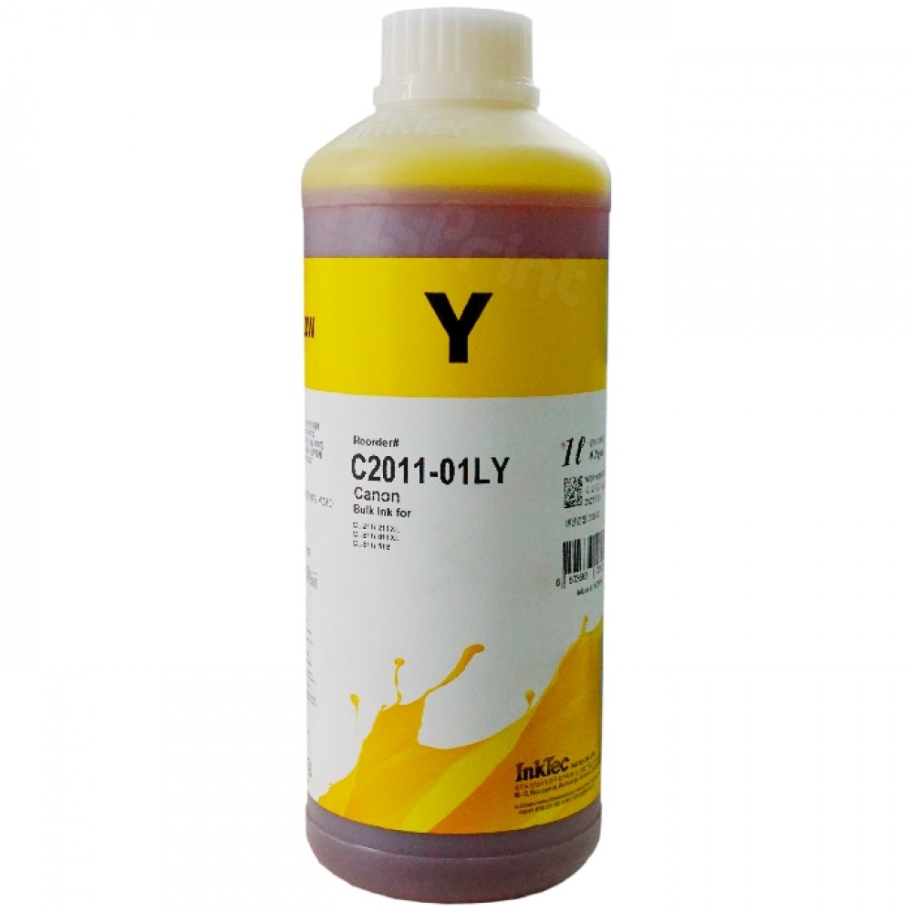 Tinta Refill Inktec Dye Base C2011-01L Yellow 1 Liter Cartridge Can CL811 CL211 CL511 Printer PIXMA iP2770 iP2700 iP2702 MX428 MX498 MX357 MP237 MP240 MP480