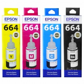 Tinta Refill Epson Original Ori 664 t6641 Black 70ml, Printer L110 L120 L210 L220 L300 L310 L350 L355 L360 L365 L380 L405 L455 L485 L550 L555 L565 L100 L200