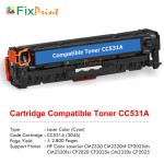 Cartridge Toner Compatible HPC CC531A 304A Universal CE411A 305A CF381A 312A CRG-318 Cyan, Refill Color Printer Laserjet CM2320 CM2320nf CP2025dn CM2320fxi CP2020 CP2025n CM2320n CP2025 Pro 300 Color M351a MFP M375nw M451dn 400 Color M451dw M451nw