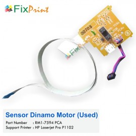 Sensor Dinamo Motor Printer HP Laserjet Pro P1102 P1102w+Kabel Flexible Used, Part Number RM17594 PCA